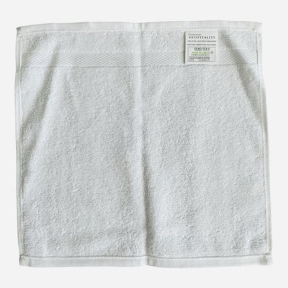 Grandeur Hospitality Face Towels 13x13 OEKO-TEX Made in Green 7 Pc Set NWOT